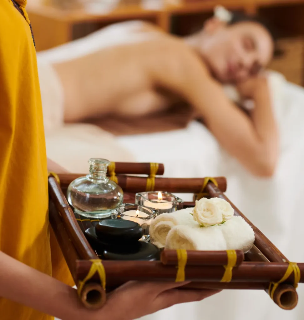 Person receiving a professional massage on a portable massage bed in an apartment in Home Massage in Person receiving a professional massage on a portable massage bed in an apartment in Home Massage Person receiving a professional massage on a portable massage bed in an apartment in Home Massage in Person receiving a professional massage on a portable massage bed in an apartment in Home Massage Spa Dubai